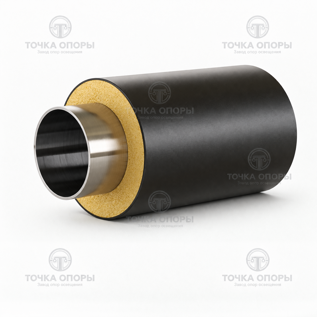 Труба ППУ полиэтиленовая оболочка 250х133х4 мм ГОСТ 30732-2006