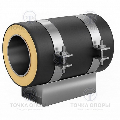 Скользящая опора СПОн 273/500.100 подкладная надземная для труб в ППУ